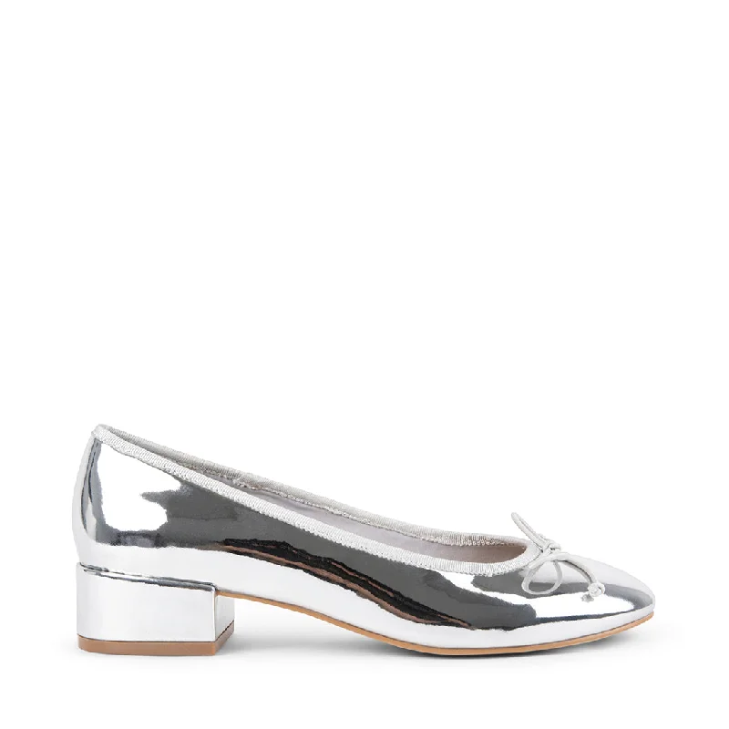 women's lilac suede pumps-CHERISH SILVER