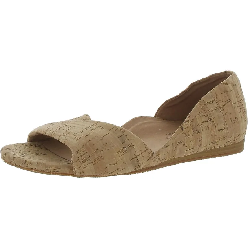 women's padded summer boots-SoftWalk Womens Cork Slide Sandals