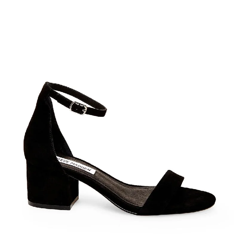 women's trendy work pumps-IRENE-M BLACK SUEDE