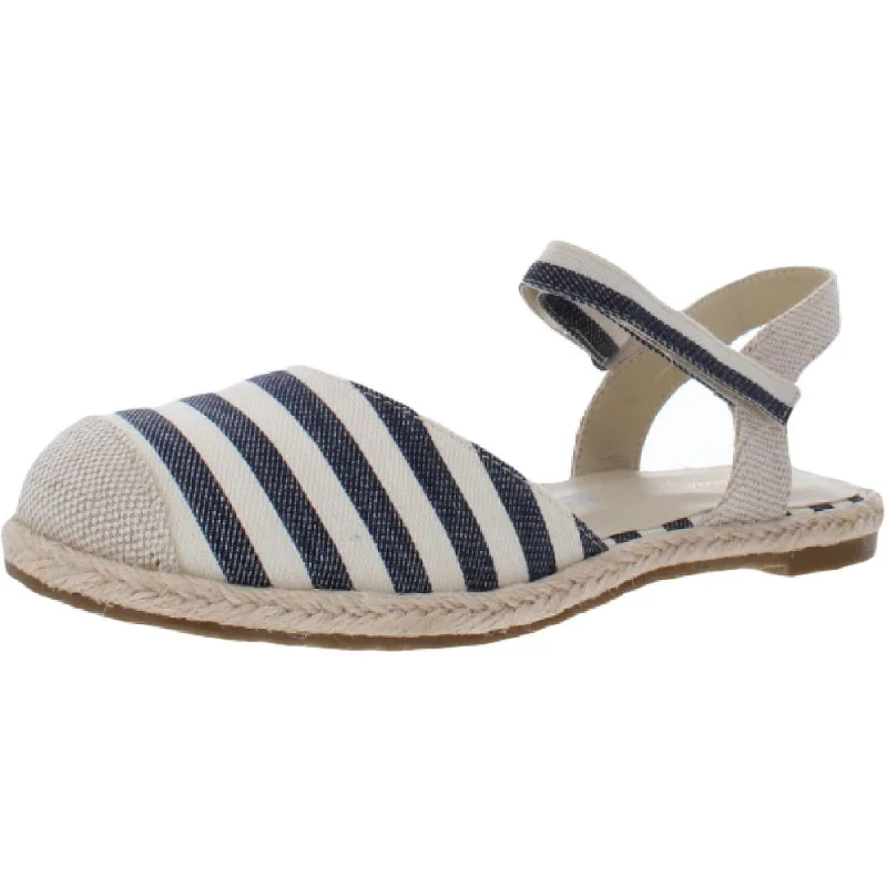 women's eco-friendly gym shoes-Sofwear by Beacon Womens NYLA Flat Ankle Strap Espadrilles