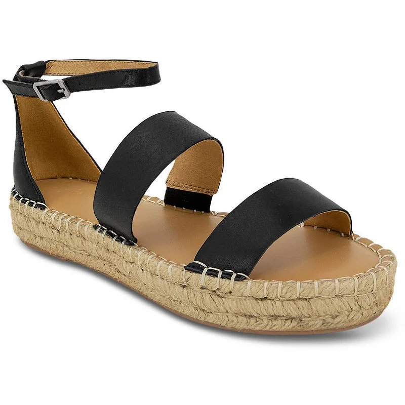 women's cooling evening shoes-Splendid Womens Morgan Leather Ankle Strap Espadrilles