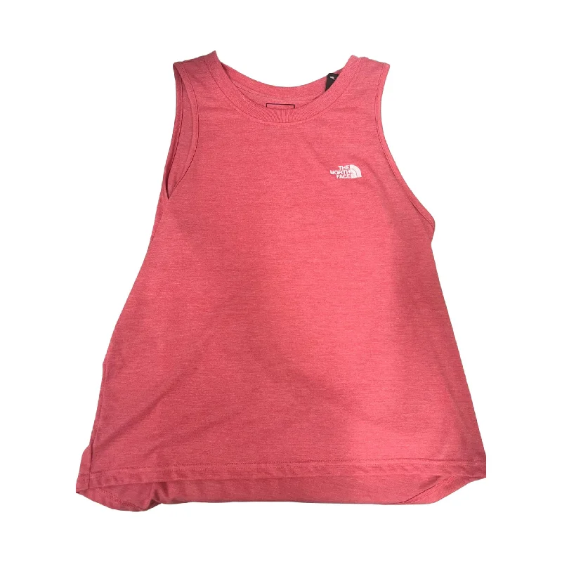 female ribbed tanks-The North Face Women's Simple Logo Tank - Cosmo Pink Heather - ONLINE STORE CREDIT/EXCHANGE ONLY