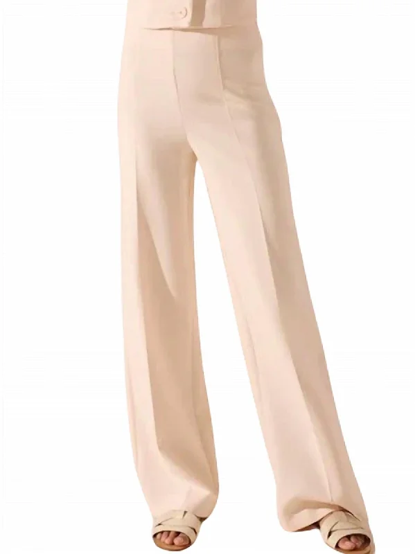 female beach wraps-Amber Trousers In Shell Rose