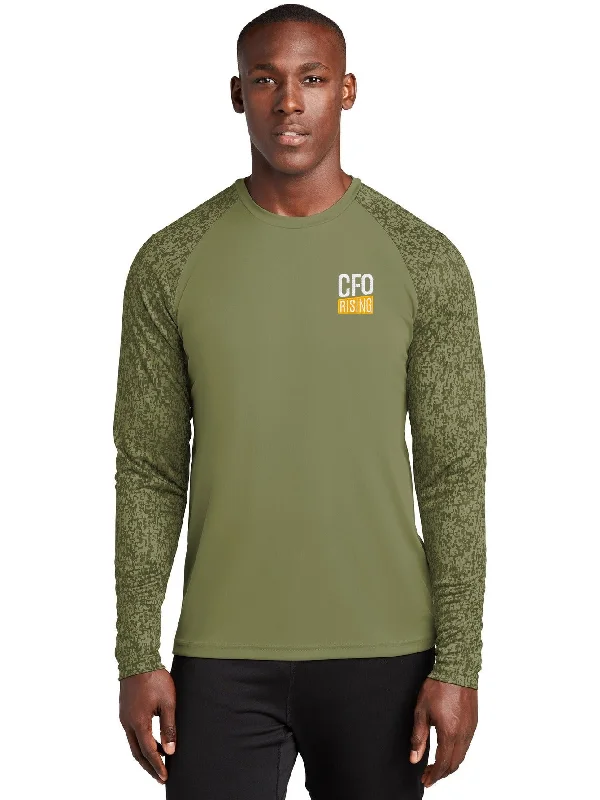 women’s cropped pullovers-Sport-Tek Long Sleeve Digi Camo Tee