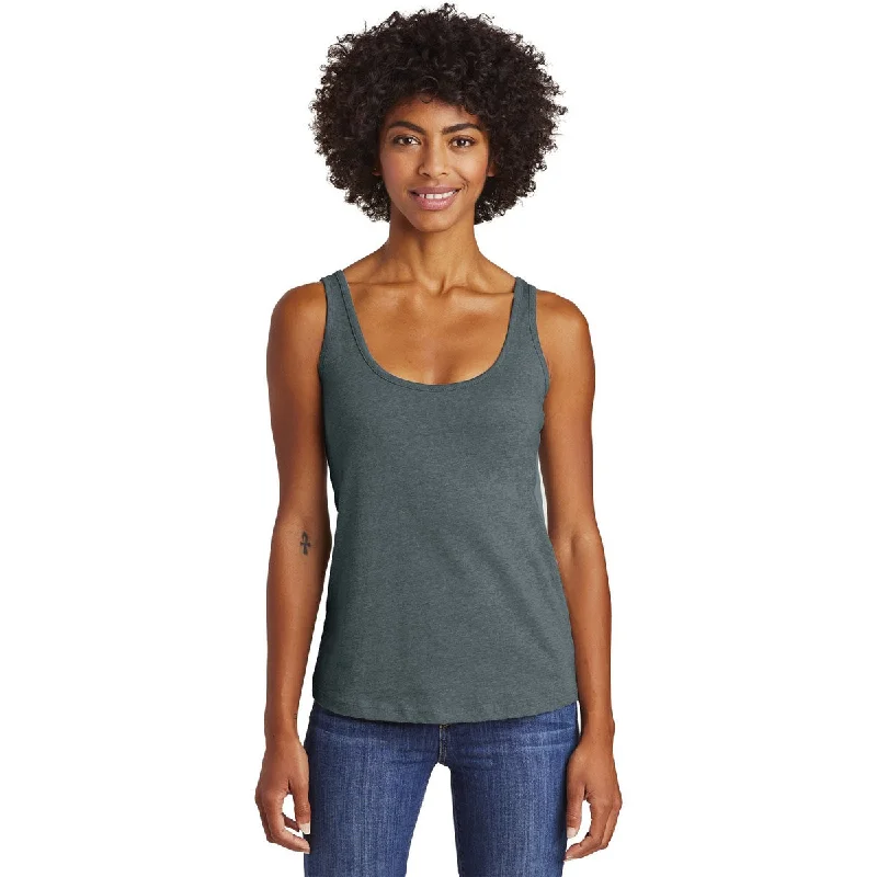 women’s cashmere sweaters-Alternative Women's Heather Deep Charcoal Runaway Blended Jersey Tank