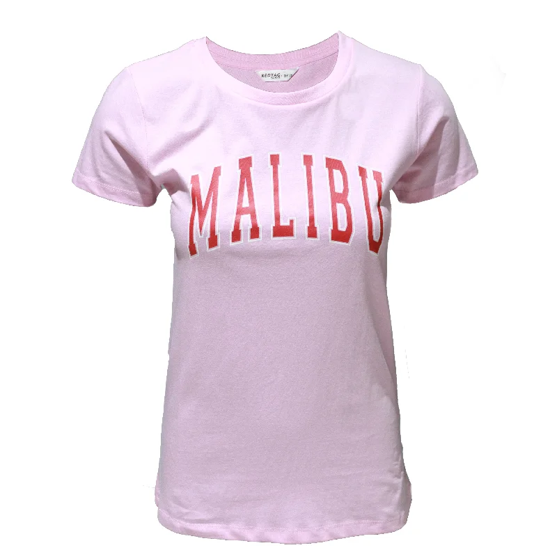 female beach kaftans-Pink Graphic T-Shirt