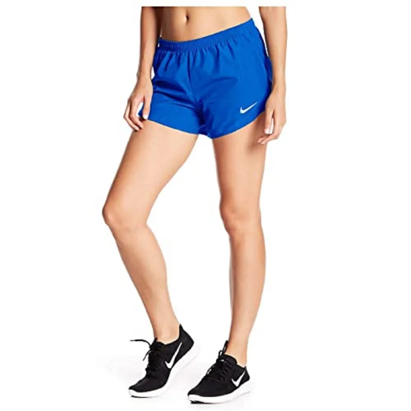 female crochet blouses-Nike Women's Dri-Fit Tempo Running Shorts Blue Size Small