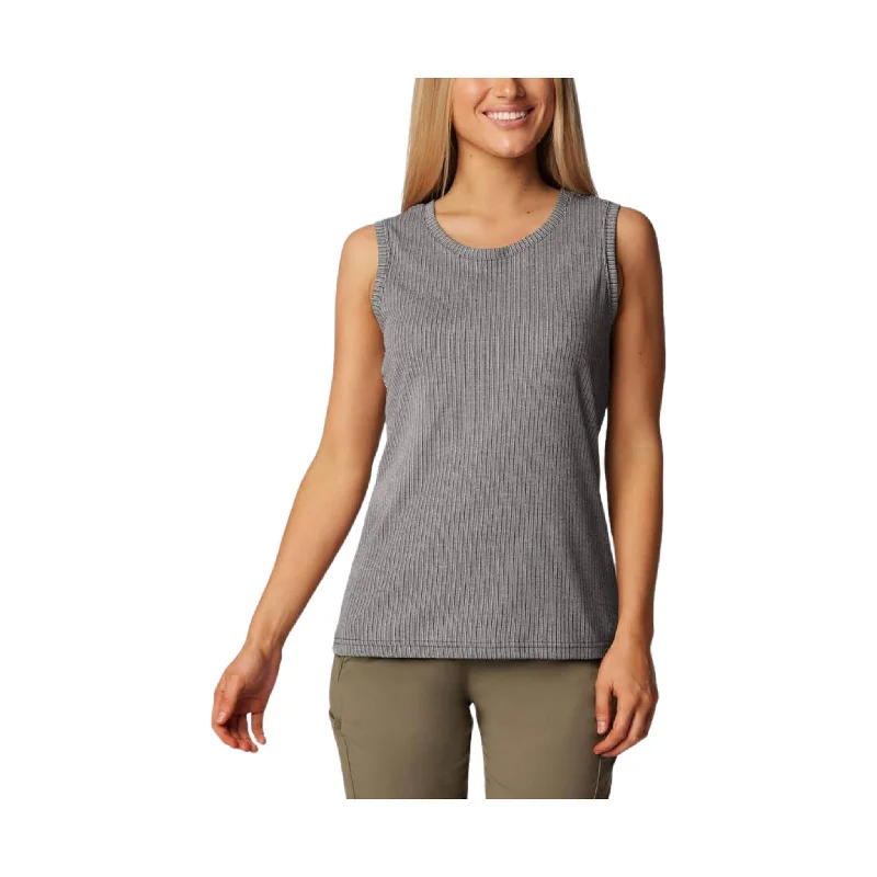 women’s high-neck sweaters-Columbia Women's Crystal Pine Tank - Black - ONLINE STORE CREDIT/EXCHANGE ONLY