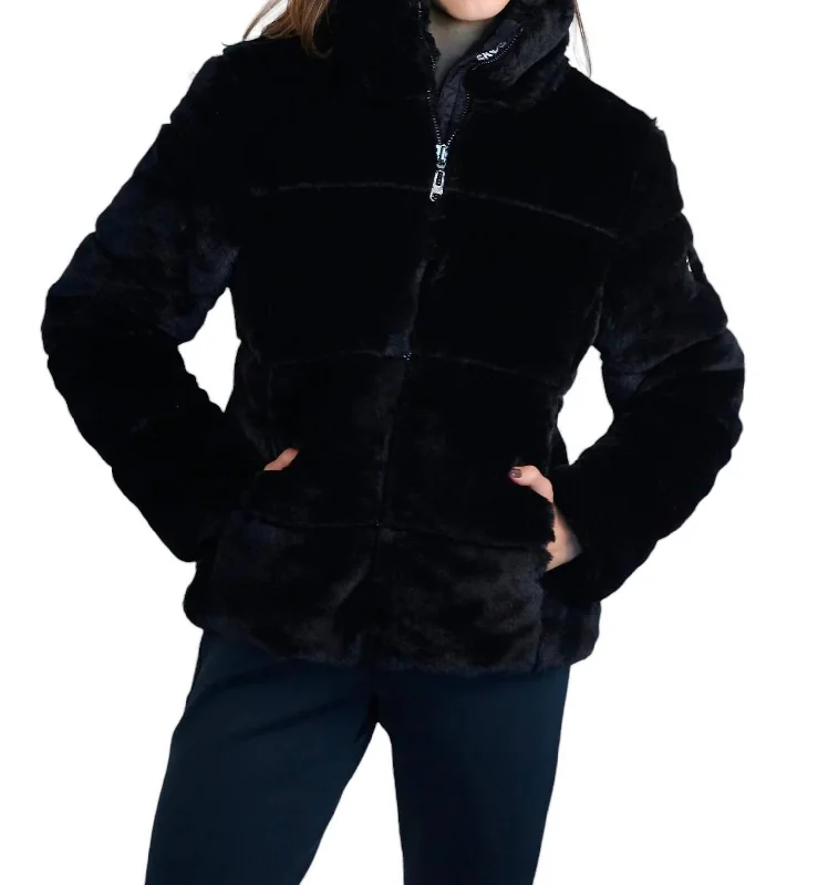 women’s stonewashed jeans-Jana Ultra Puffy Jacket In Black