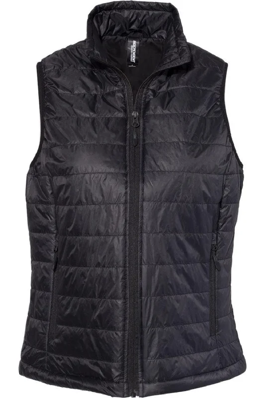 female denim circle skirts-Independent Trading Co. Women´s Puffer Vest