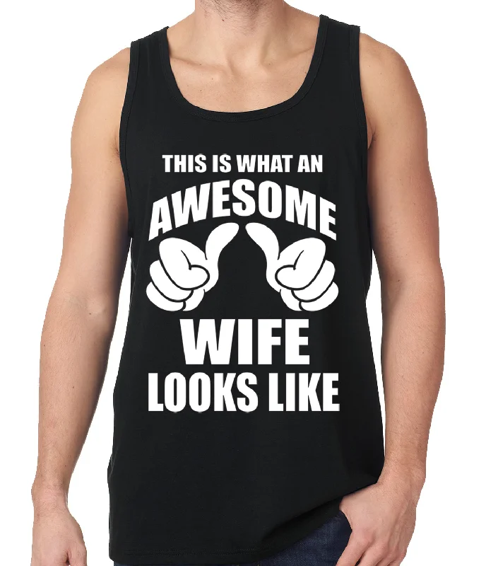 women’s vintage jeans-This is What An Awesome Wife Looks Like Tank Top