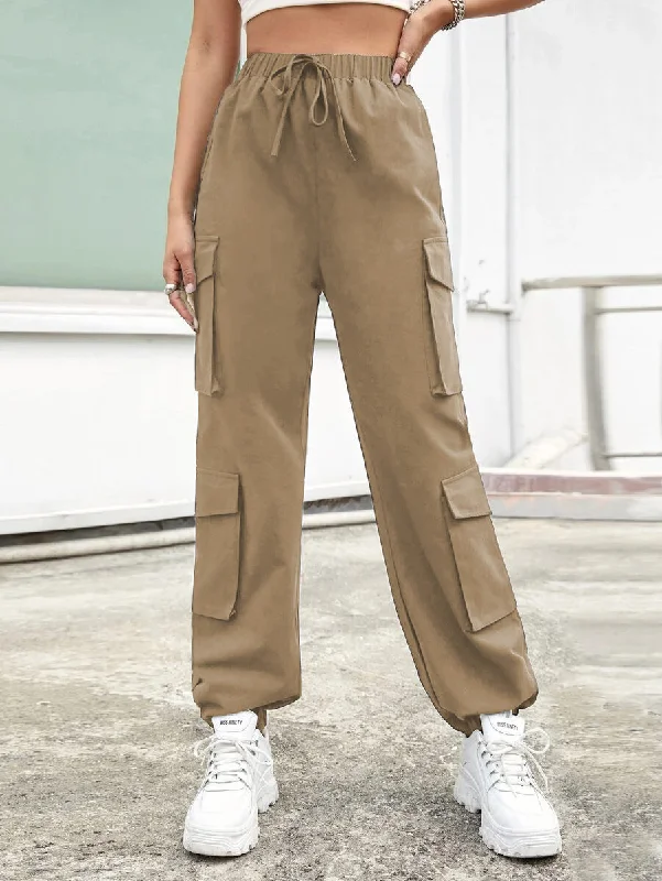 women’s cotton maxi dresses-Big Pocket Jogger Cargo Sweatpants