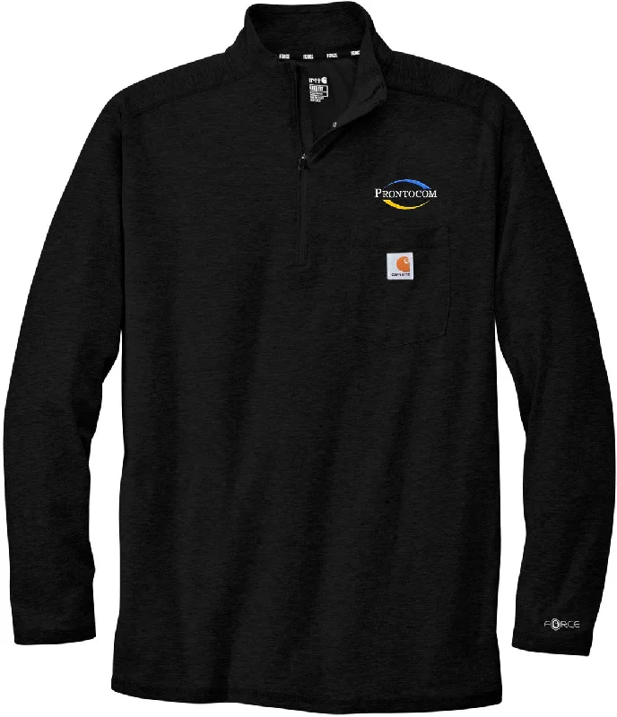 ladies smock tops-Carhartt Force 1/4-Zip Long Sleeve T-Shirt