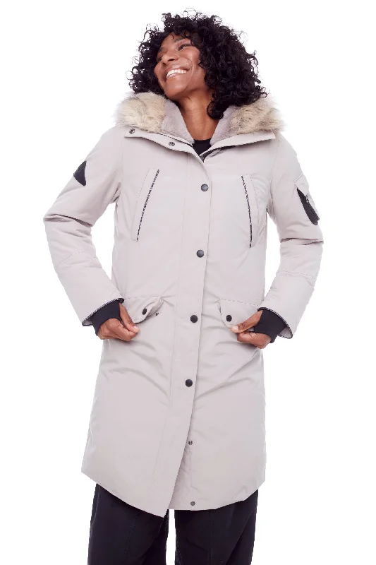 women’s off-shoulder pullovers-LAURENTIAN | WOMEN'S VEGAN DOWN (RECYCLED) LONG PARKA