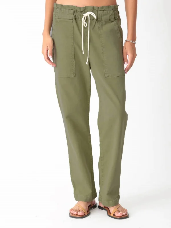 women’s bleached jeans-Easy Pants In Olive