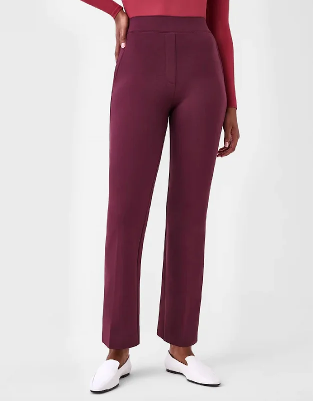 women’s funnel-neck pullovers-The Perfect Pant, Kick Flare In Chianti