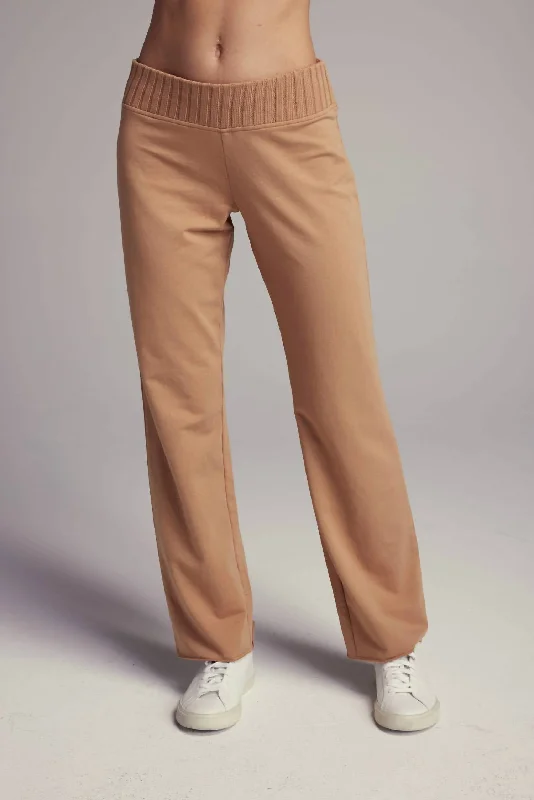 female organza tops-Lynx Pants In Burro