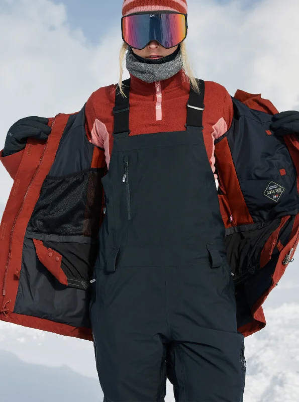 female hybrid jackets-Gore-Tex® Stretch Prism Technical Snow Bib Pants - True Black