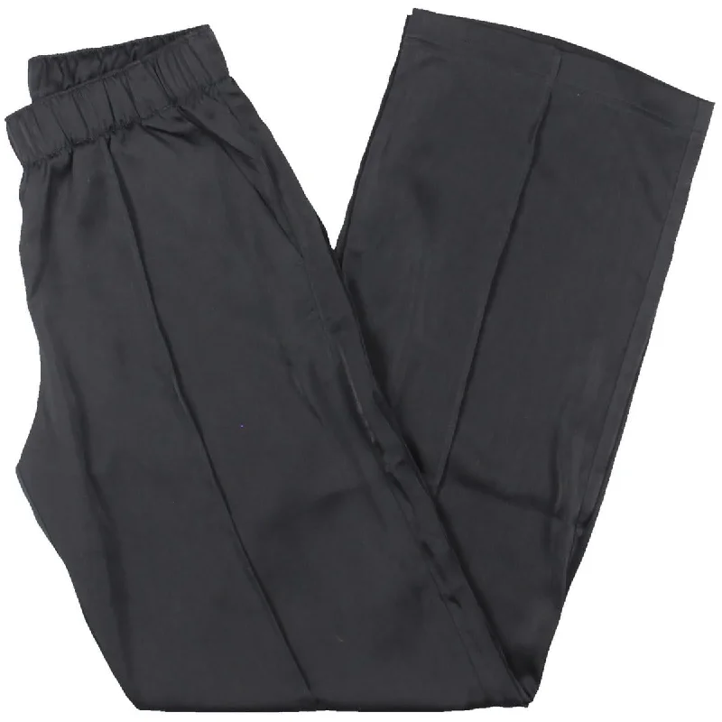 women’s corduroy tops-Adidas Womens High Rise Lightweight Wide Leg Pants