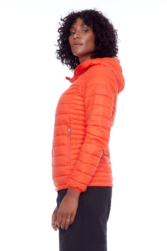 ladies chiffon pullovers-YOHO LADIES' | WOMEN'S VEGAN DOWN (RECYCLED) LIGHTWEIGHT PACKABLE PUFFER