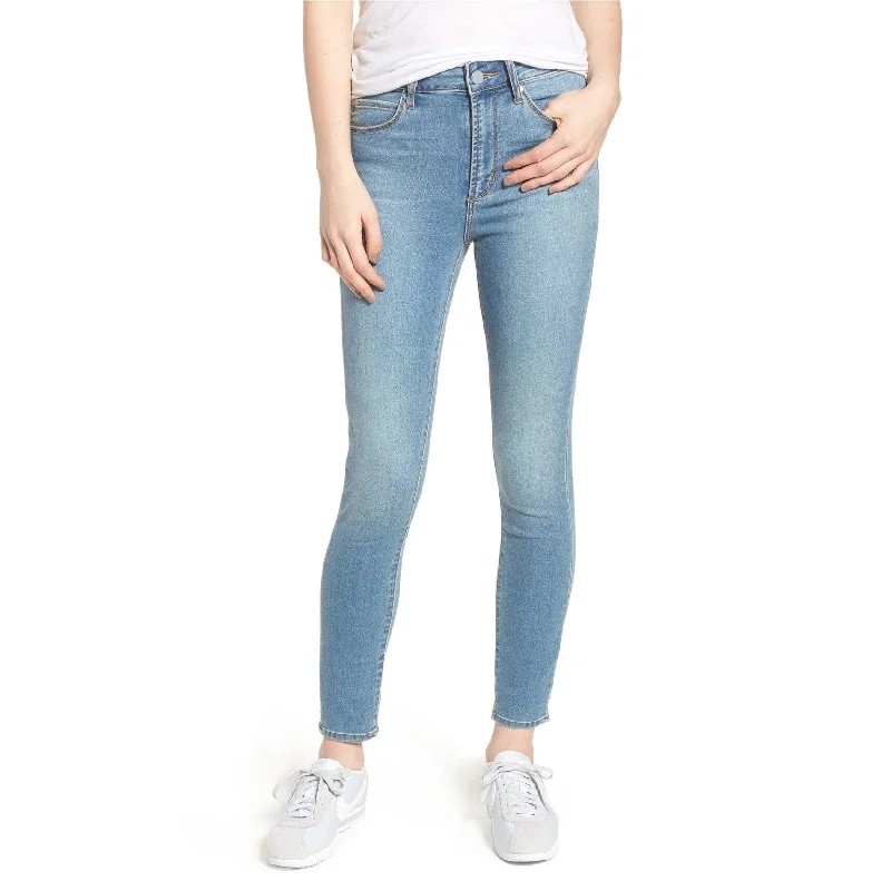 ladies avant-garde outfits-Articles Of Society Womens Heather High Rise Cropped Jeans