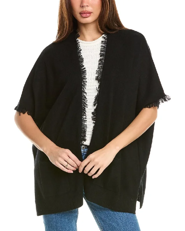 women’s crossfit tanks-Amicale Cashmere Fringe Cashmere Cape