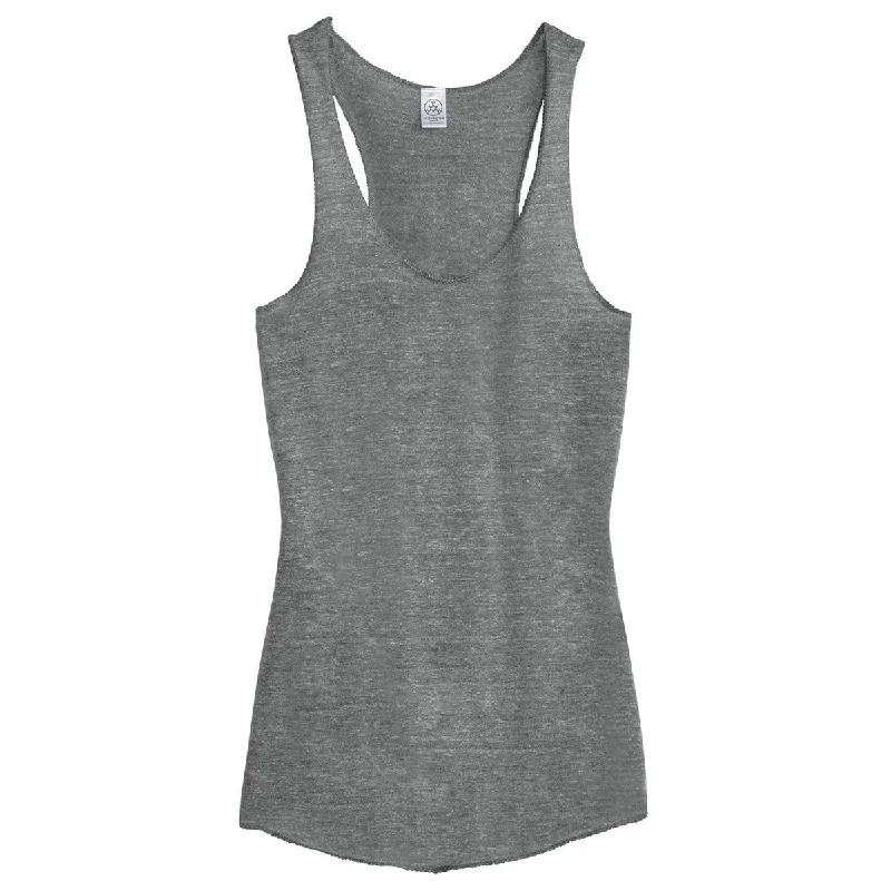 female denim jackets-Alternative Women's Eco Grey Meegs Eco-Jersey Racer Tank