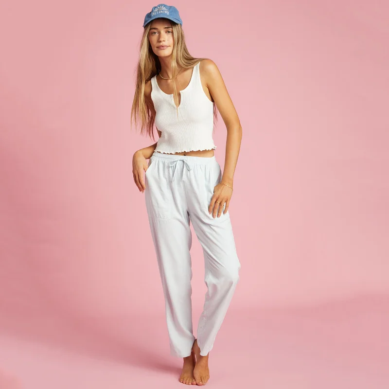 women’s round-neck tops-Beachy Keen Woven Pant