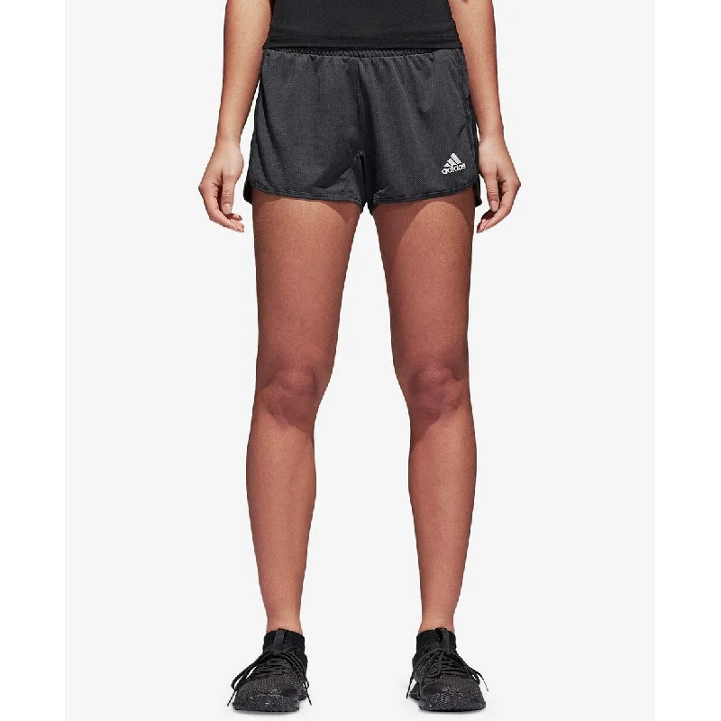 female beach cover-ups-Adidas Women's Climalite Shorts Gray Size Extra Large - X-Large