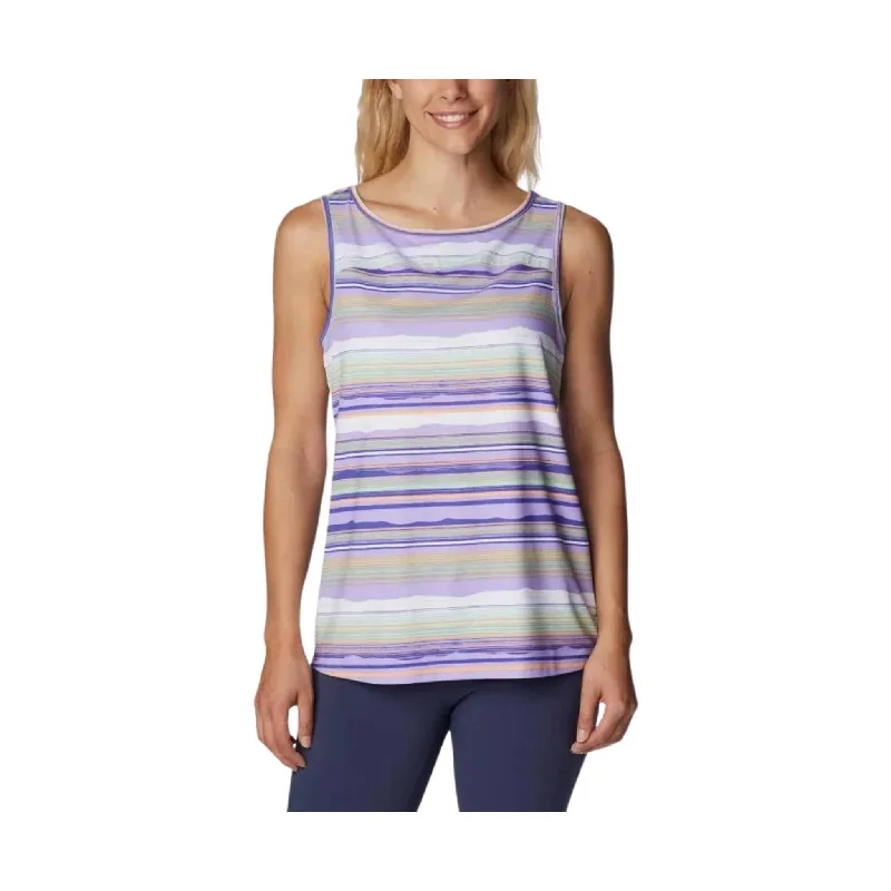 ladies avant-garde outfits-Columbia Women's Chill River Tank - Frosted Purple/ Pop Flora Tonal FINAL SALE!