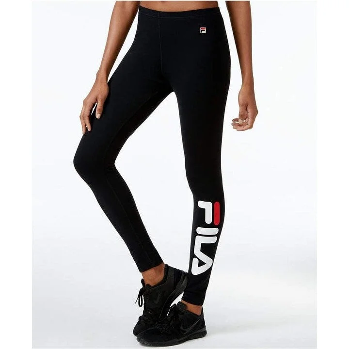 women’s tailored culottes-Fila Women's Karlie Leggings Black Black Size Extra Small - X-Small