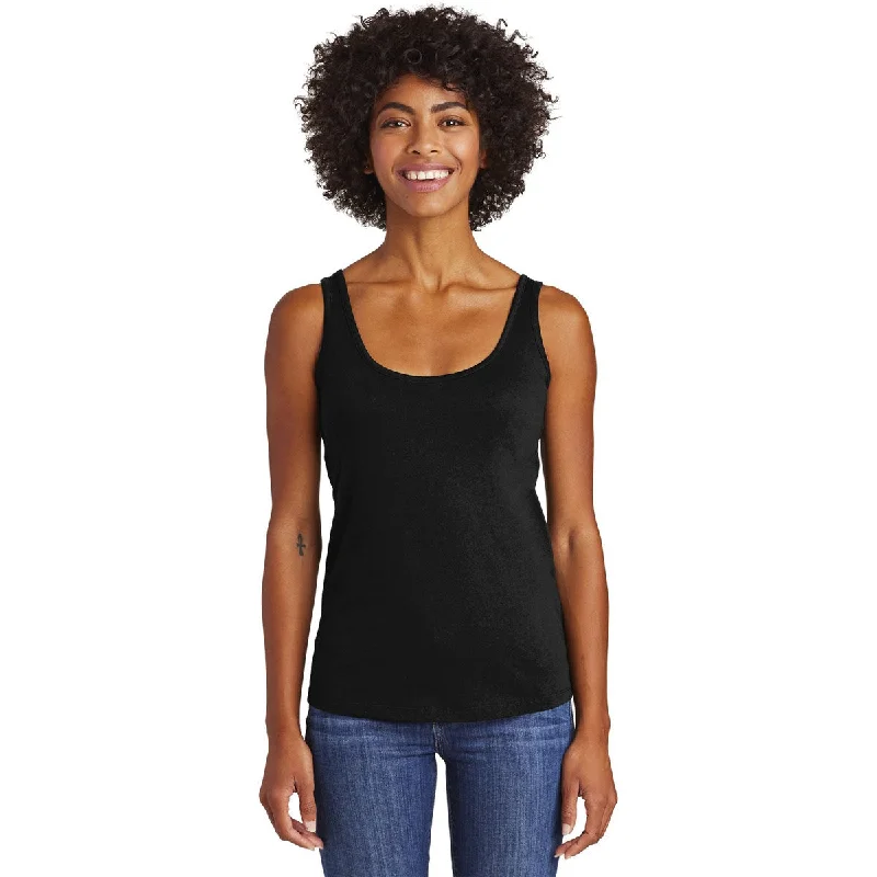 female swim wraps-Alternative Women's Black Runaway Blended Jersey Tank