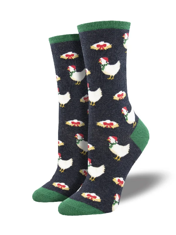 compression socks with lift-Clucking Christmas Sock