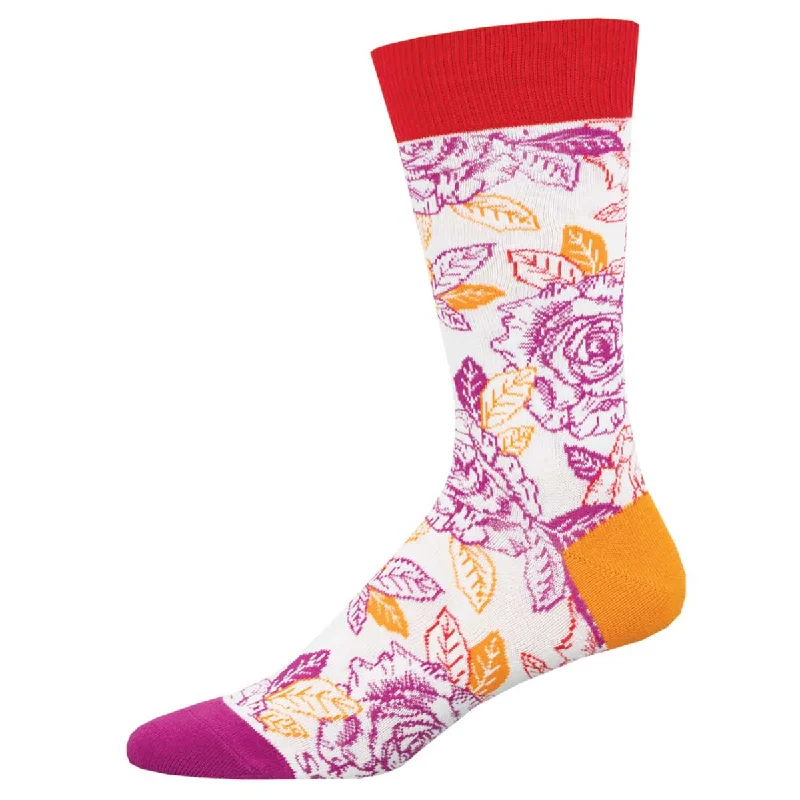 stretchy socks with give-Lesbian Roses - Cotton Crew L/XL