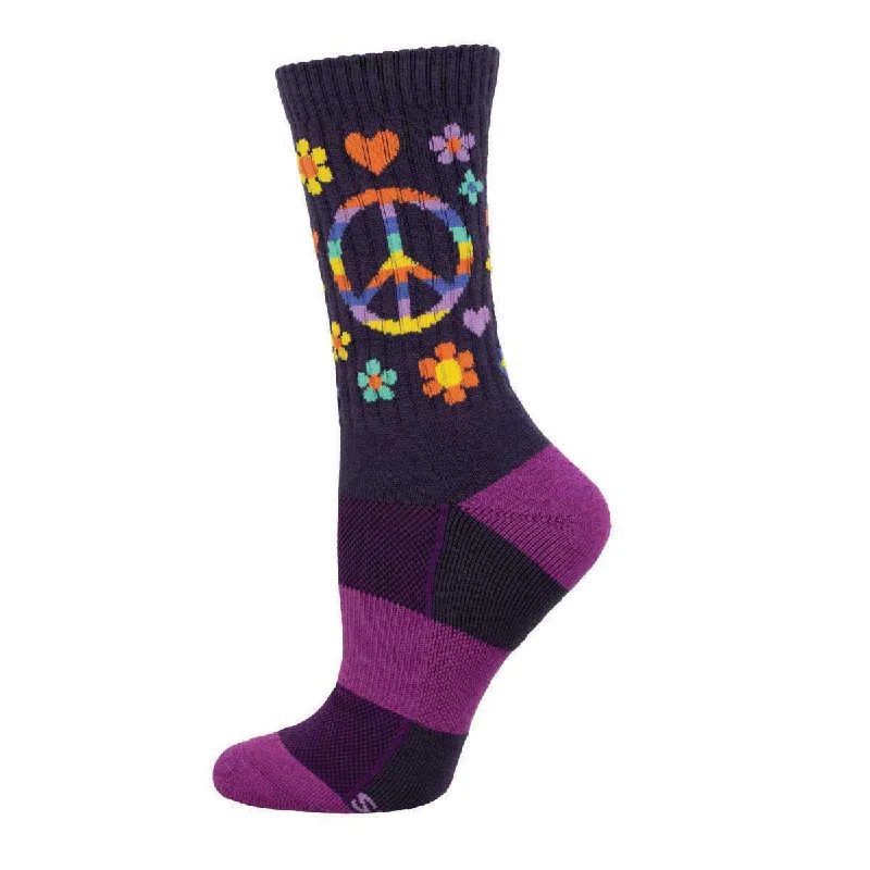 client socks with deals-Peace, Love, and Flower Power - Merino Wool