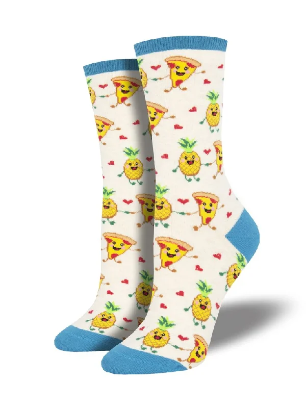 pride socks with parades-Pizza Loves Pineapple Sock