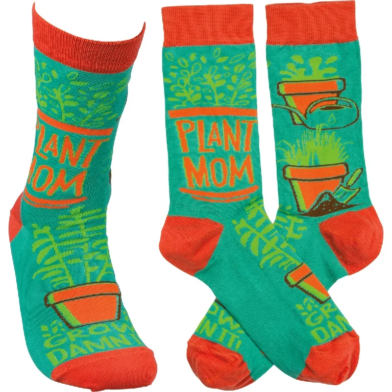 tight socks with compression-Plant Mom Sock