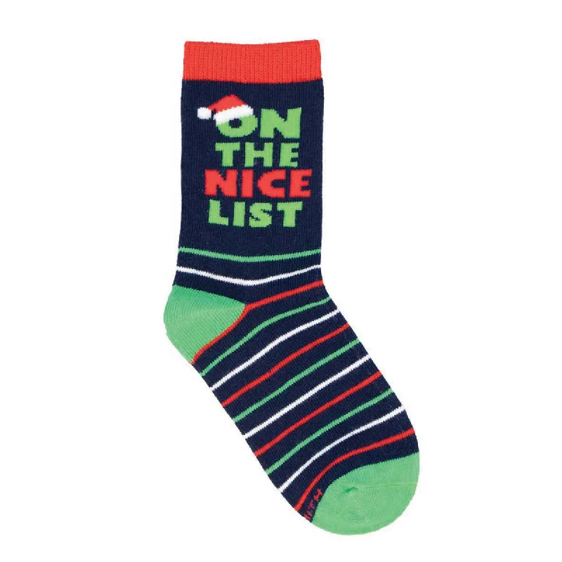 blue socks with oceans-The Nice List - Cotton Crew