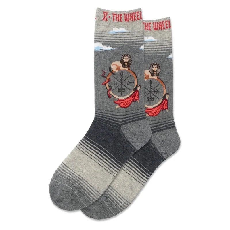 college socks with exams-The Wheel Tarot Sock