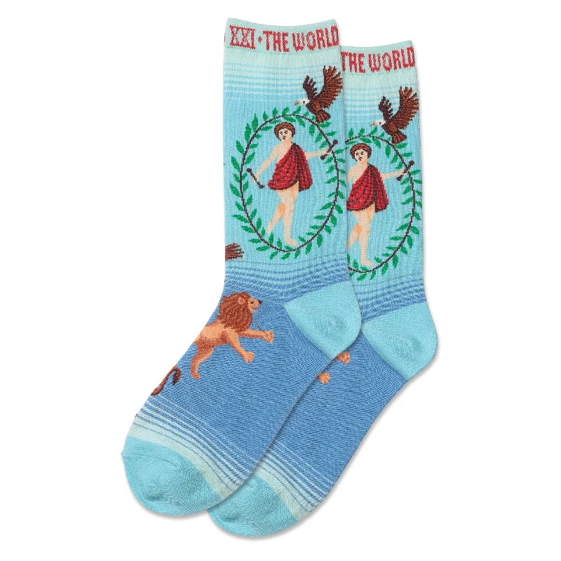 interview socks with prep-The World Tarot Sock