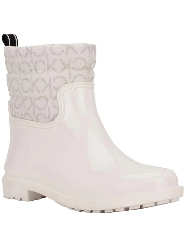 women's cinnamon velvet heels-Sonya Womens Logo Ankle Winter & Snow Boots