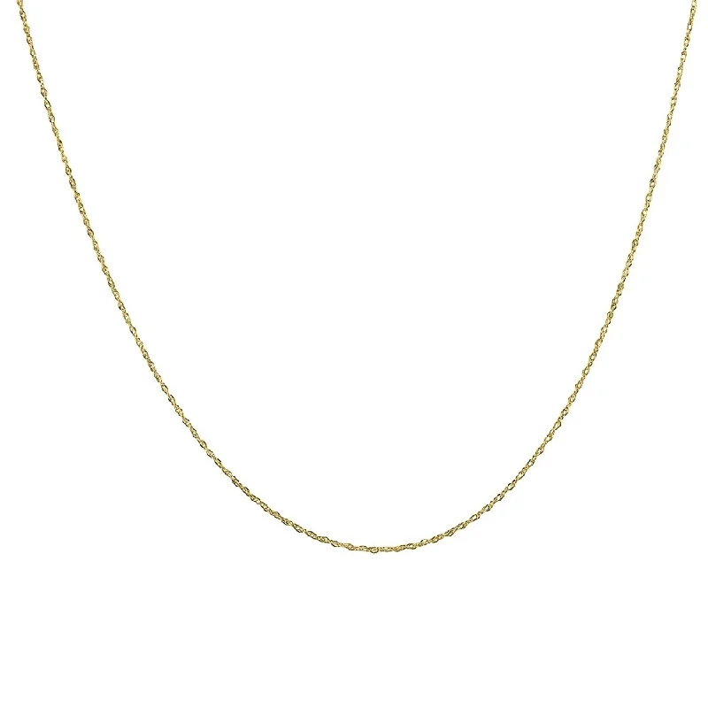 14K Yellow Gold 20" Rope Chain with Spring Ring Clasp