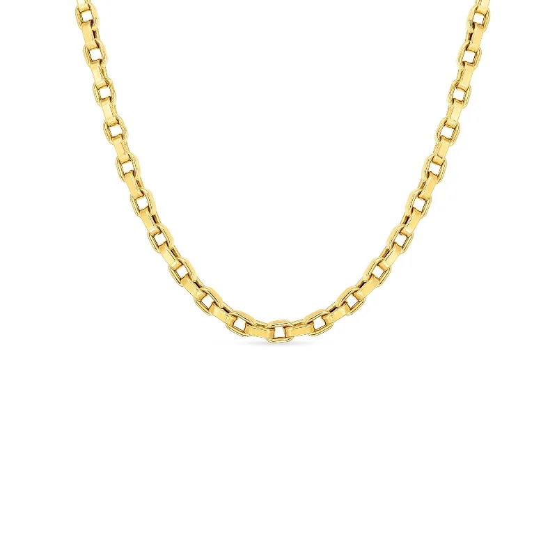 Square Link Chain Necklace (17 inches)