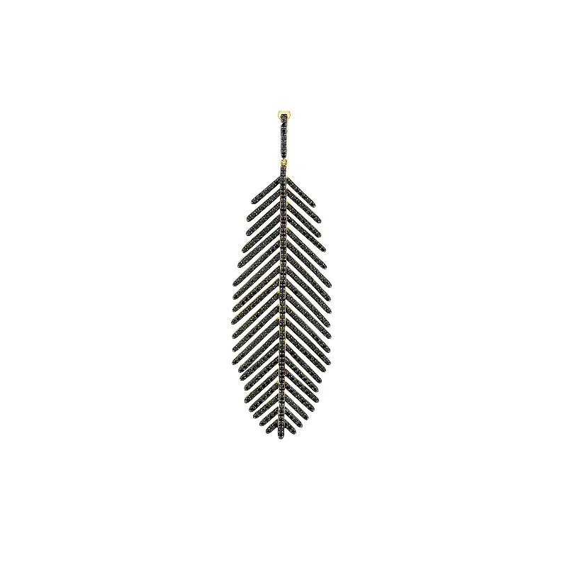 Feather Enhancer with Black Diamonds