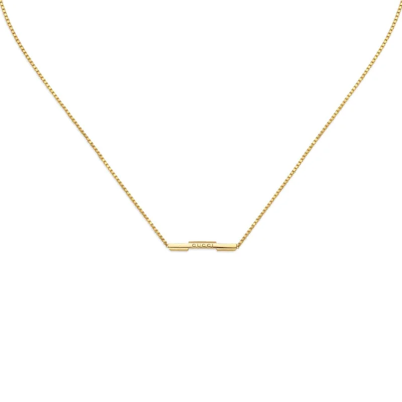 Link To Love Gucci Bar Necklace