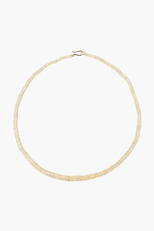 pearl leaf choker necklaces-14k Ethiopian Opal Necklace