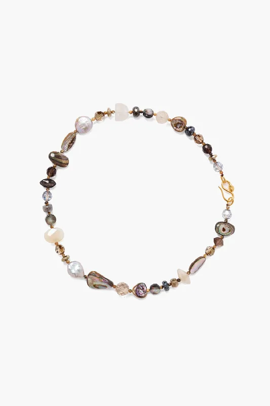 gothic pyrite chokers-Pandora Necklace Natural Mix