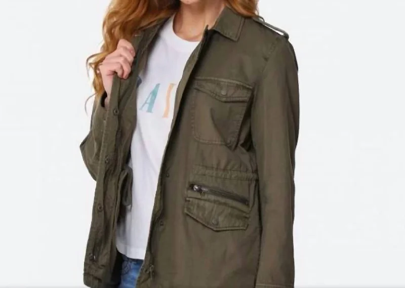 ladies graduation gowns-Miller Jacket In Military