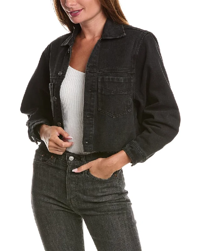 ladies chic rompers-Saltwater Luxe Cropped Denim Jacket