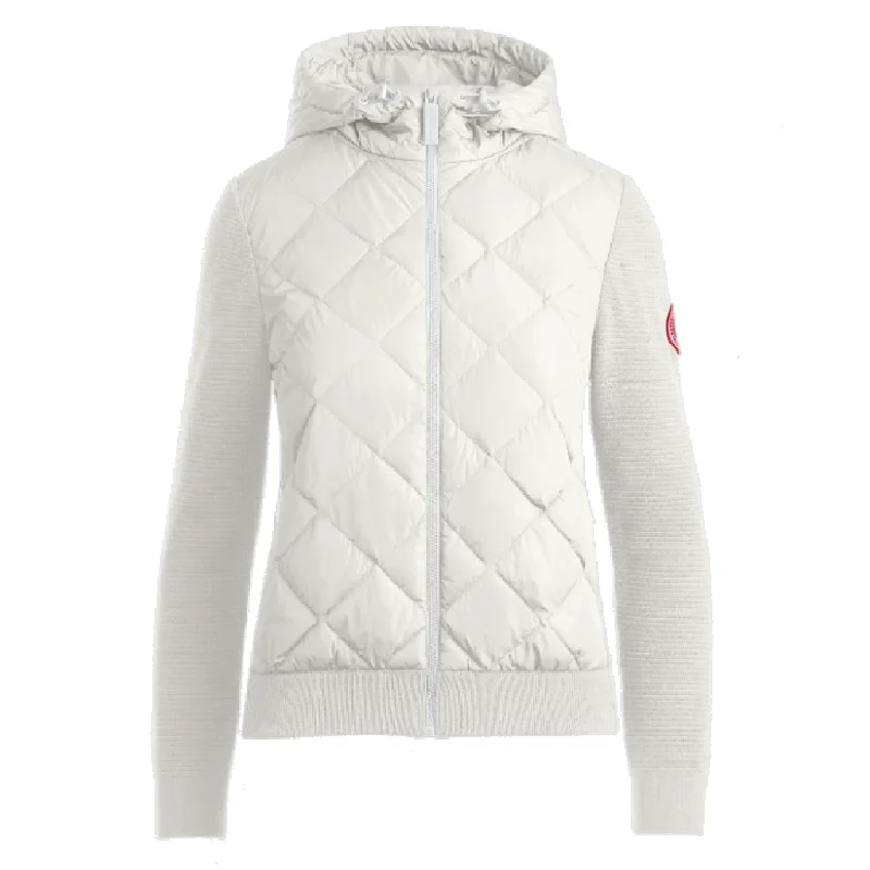 women’s textured sweaters-Canada Goose Women's Hybridge Quilted Knit Hoody